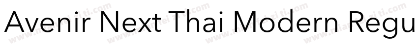Avenir Next Thai Modern Regular字体转换